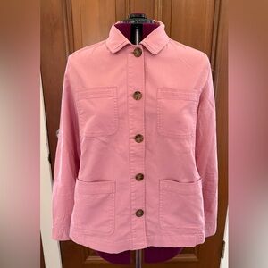 Talbots Women’s Pink Button-Front Jacket